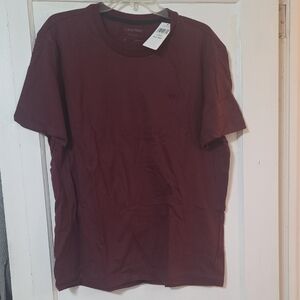 Calvin Klein Men's Burgundy Short Sleeve Tee